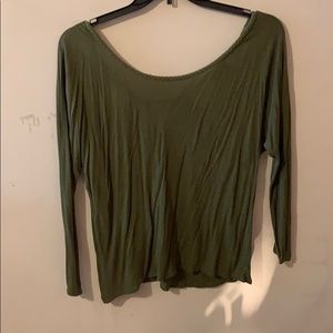 Swoop neck dress top